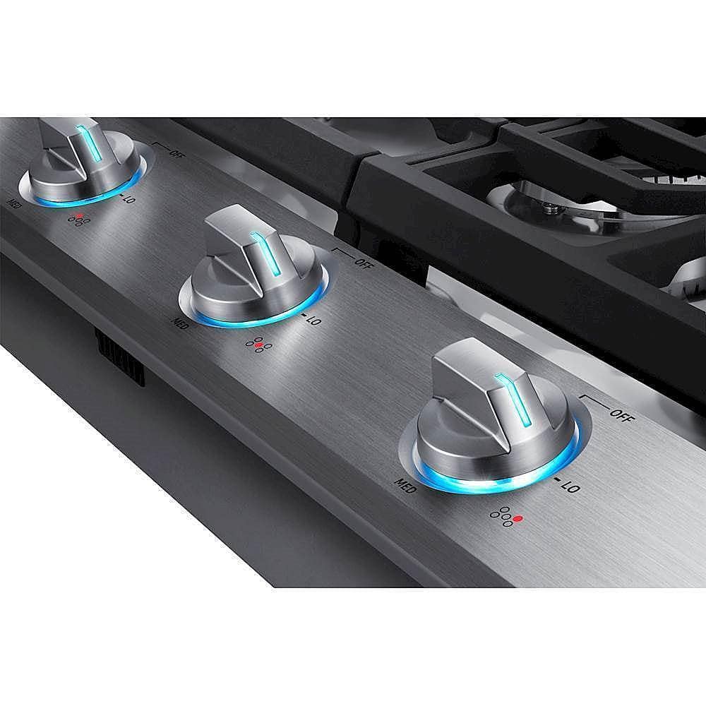 Samsung - 30" Built-In Gas Cooktop with WiFi - Stainless Steel