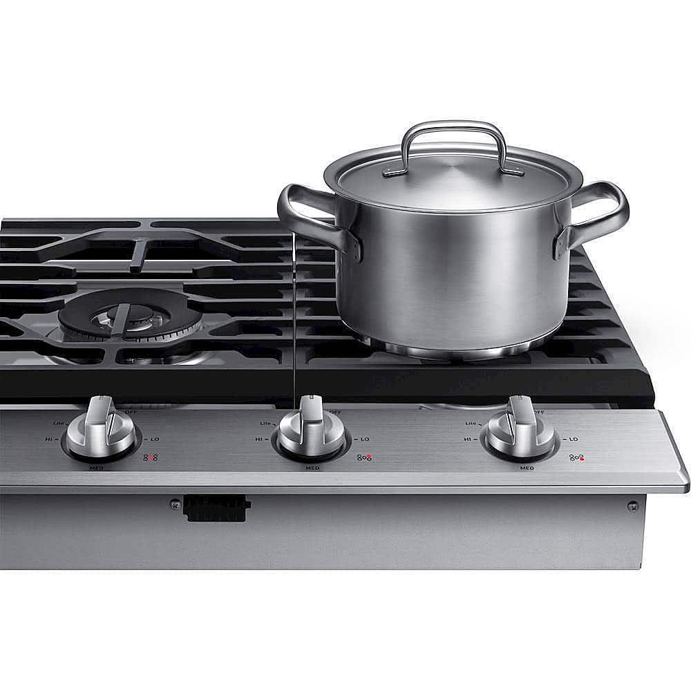 Samsung - 30" Built-In Gas Cooktop with WiFi - Stainless Steel