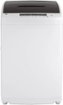 GE - 2.8 Cu. Ft. High-Efficiency Top Load Washer with Electronic LED One Touch Controls - White/Black