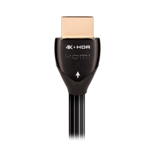 AudioQuest - Pearl 18 32.8' 4K-8K 18Gbps In-Wall Rated HDMI Cable - Black with White Stripes