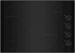 JennAir - 31 in. Wide 4 Element Electric Cooktop - Black