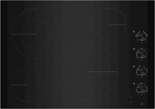 JennAir - 31 in. Wide 4 Element Electric Cooktop - Black
