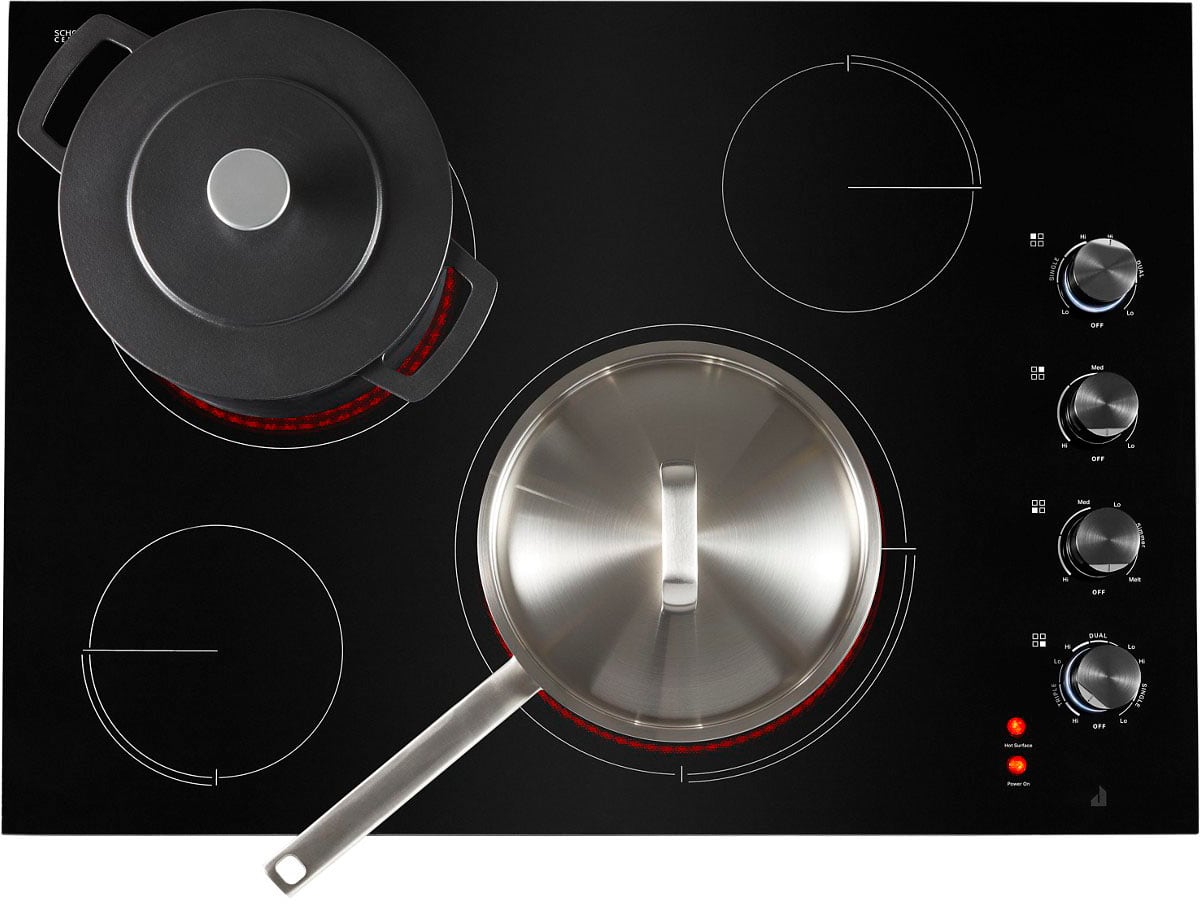 JennAir - 31 in. Wide 4 Element Electric Cooktop - Black