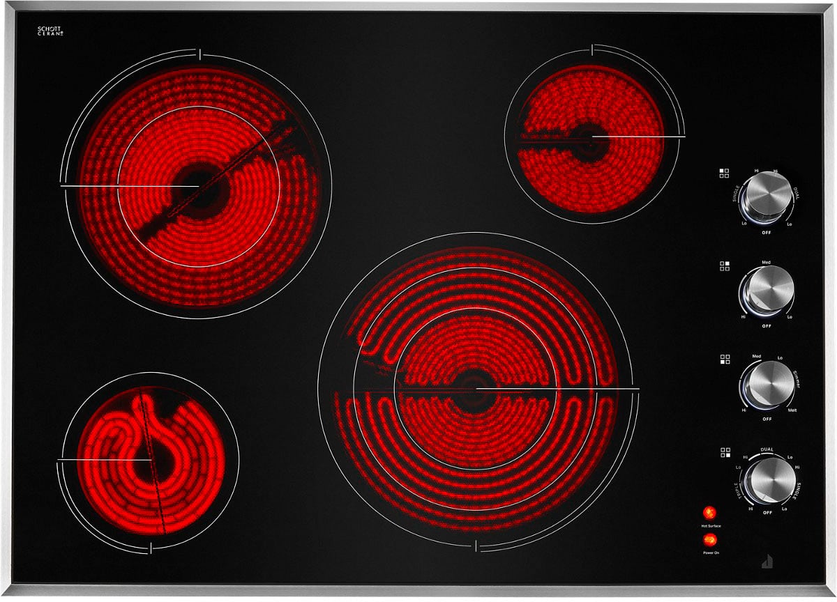 JennAir - 31 in. Wide 4 Element Electric Cooktop - Black