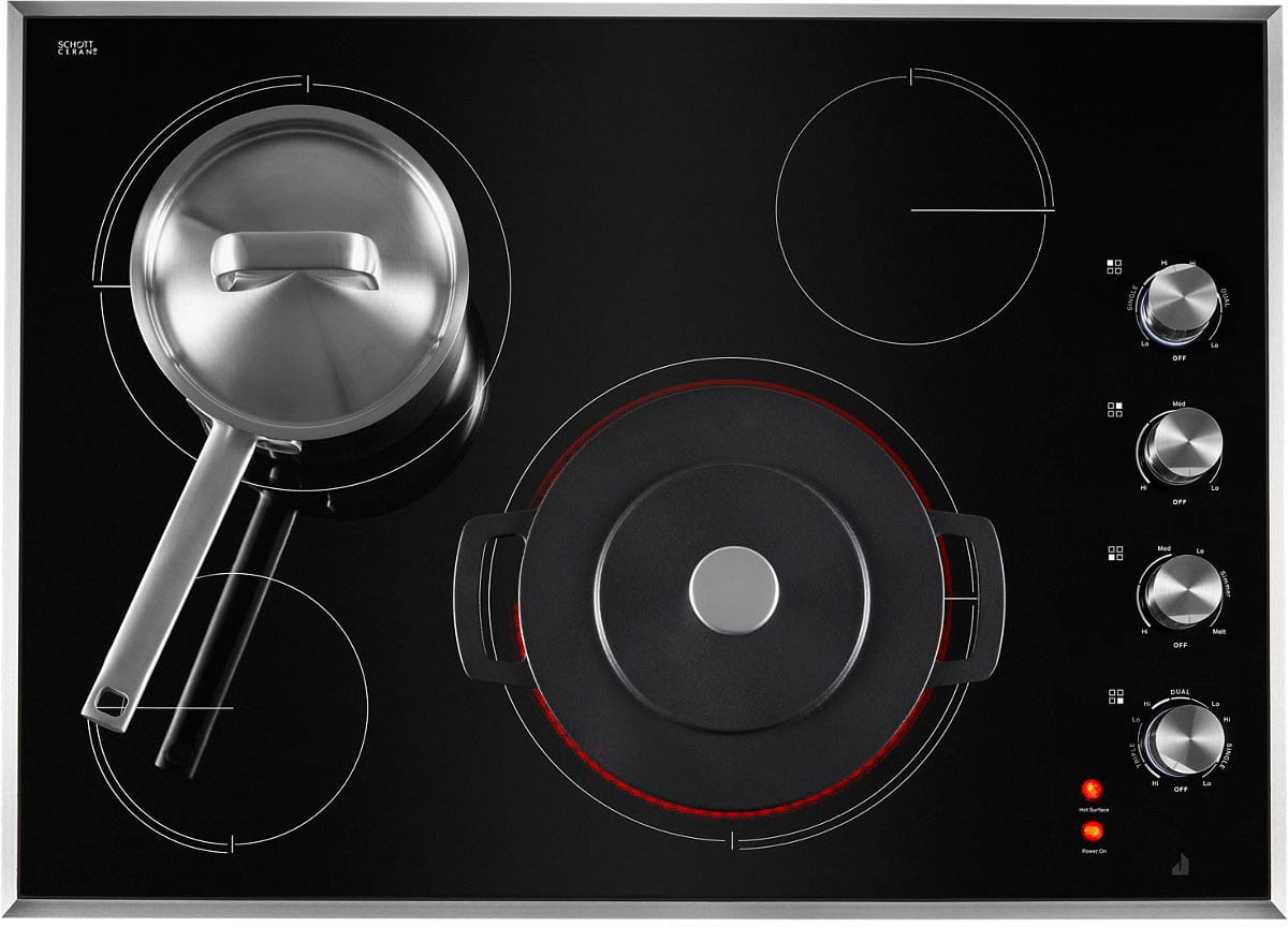 JennAir - 31 in. Wide 4 Element Electric Cooktop - Black