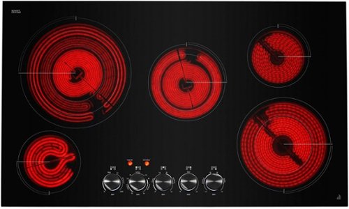 JennAir - 36 in. Wide 5 Element Electric Cooktop - Black
