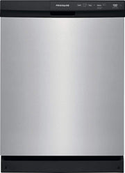 Frigidaire - 24" Front Control Built-In Dishwasher with 3-Cycles, 55 dBA - Stainless Steel