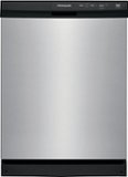 Frigidaire - 24" Front Control Built-In Dishwasher with 3-Cycles, 55 dBA - Stainless Steel