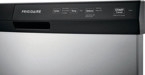 Frigidaire - 24" Front Control Built-In Dishwasher with 3-Cycles, 55 dBA - Stainless Steel