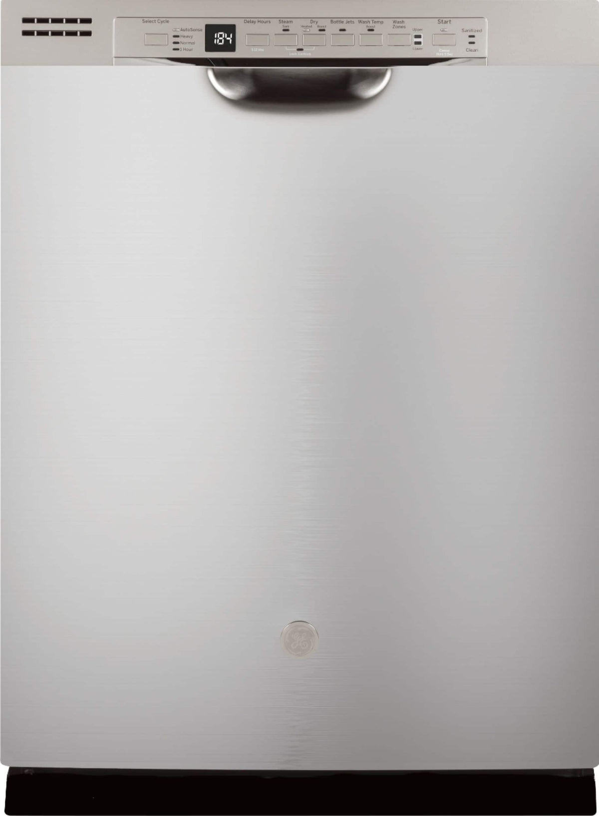 GE - Front Control Built-In Dishwasher with 3rd Rack, Dry Boost, and 50 dBA - Stainless Steel