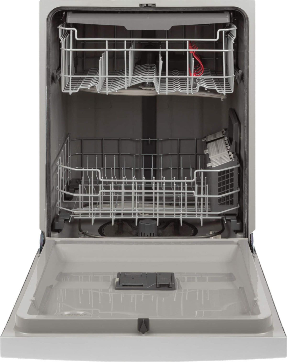 GE - Front Control Built-In Dishwasher with 3rd Rack, Dry Boost, and 50 dBA - Stainless Steel