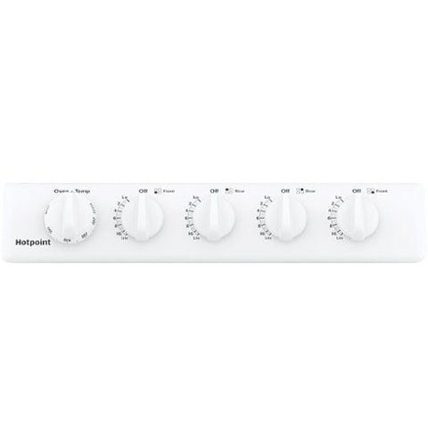 Hotpoint - 20 in. Wide 4 Burners 20 in. Wide 4 burner 2.3 Cu. Ft. Freestanding Gas Range - White