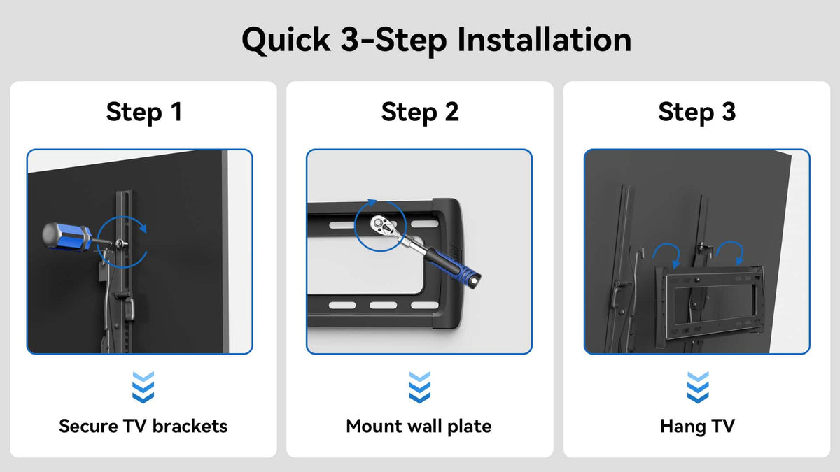 ErgoAV - 32″-65″ Tilt TV Mount - Black