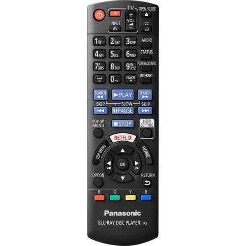 Panasonic - Streaming 4K Ultra HD Hi-Res Audio with Dolby Vision 7.1 Channel DVD/CD/3D Wi-Fi Built-In Blu-Ray Player, DP-UB820-K - Black