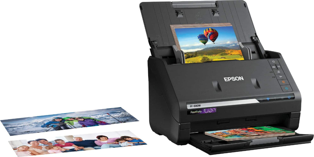 Epson - FastFoto FF-680W Wireless High-speed Photo Scanning System - Black