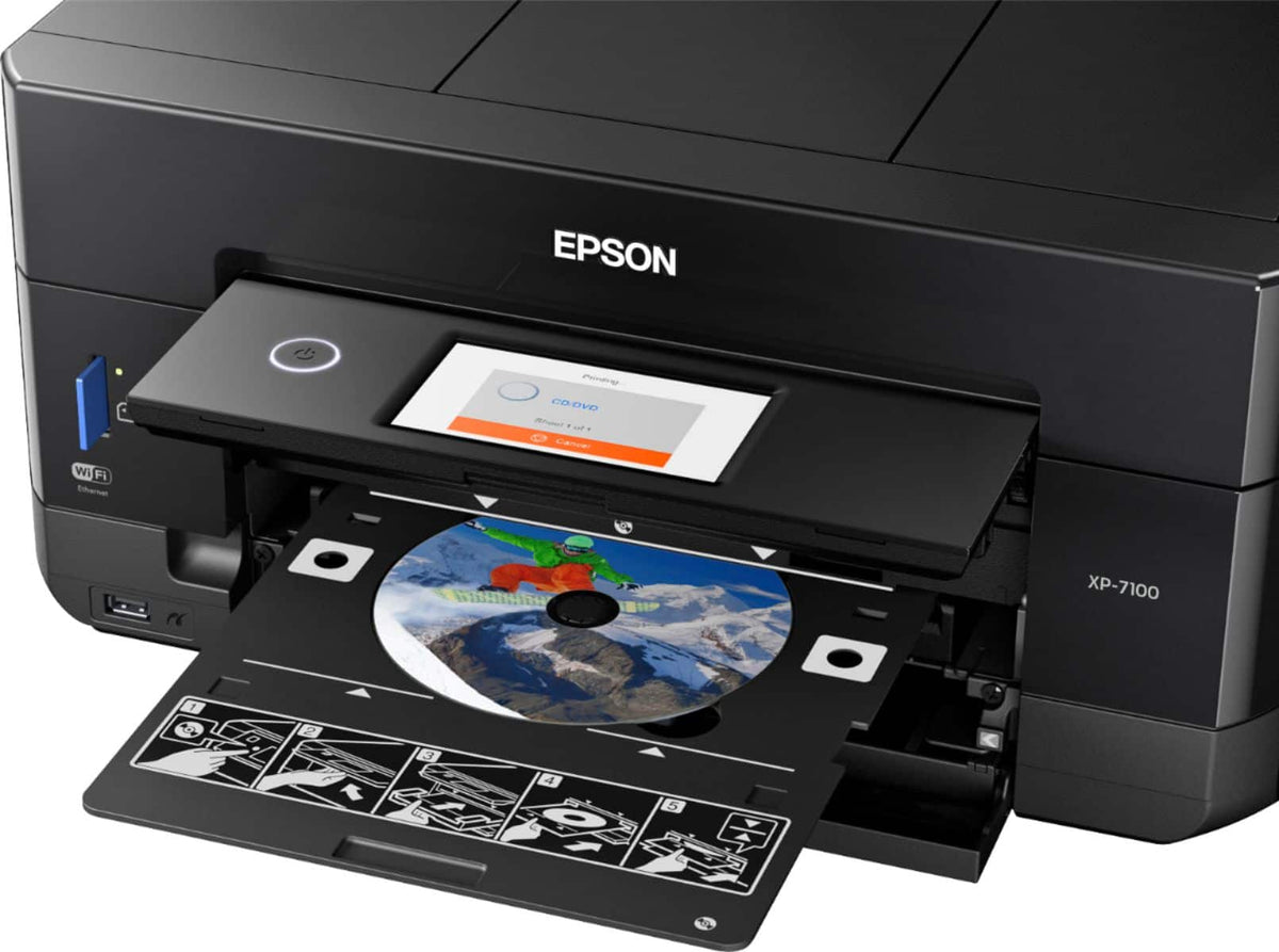 Epson - Expression Premium XP-7100 Wireless All-In-One Inkjet Printer - Black