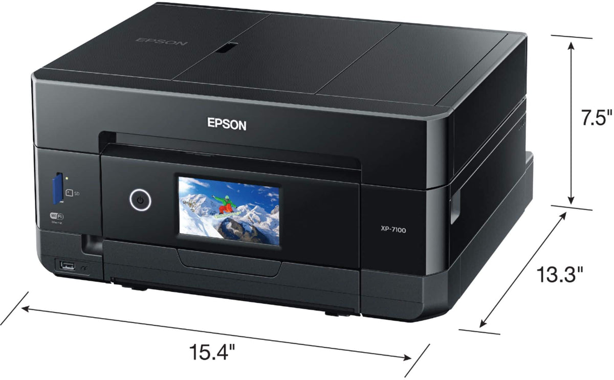 Epson - Expression Premium XP-7100 Wireless All-In-One Inkjet Printer - Black