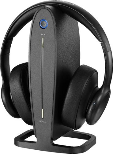 Insignia™ - RF Wireless Over-the-Ear Headphones - Black