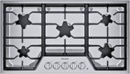 Thermador - Masterpiece 36" Built-In Gas Cooktop with 5 Star Burners and LP Conversion - Stainless Steel
