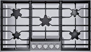 Thermador - Masterpiece 36" Built-In Gas Cooktop with 5 Pedestal Star Burners and ExtraLow Slect and LP Conversion - Stainless Steel
