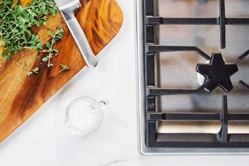 Thermador - Masterpiece 36" Built-In Gas Cooktop with 5 Pedestal Star Burners and ExtraLow Slect and LP Conversion - Stainless Steel