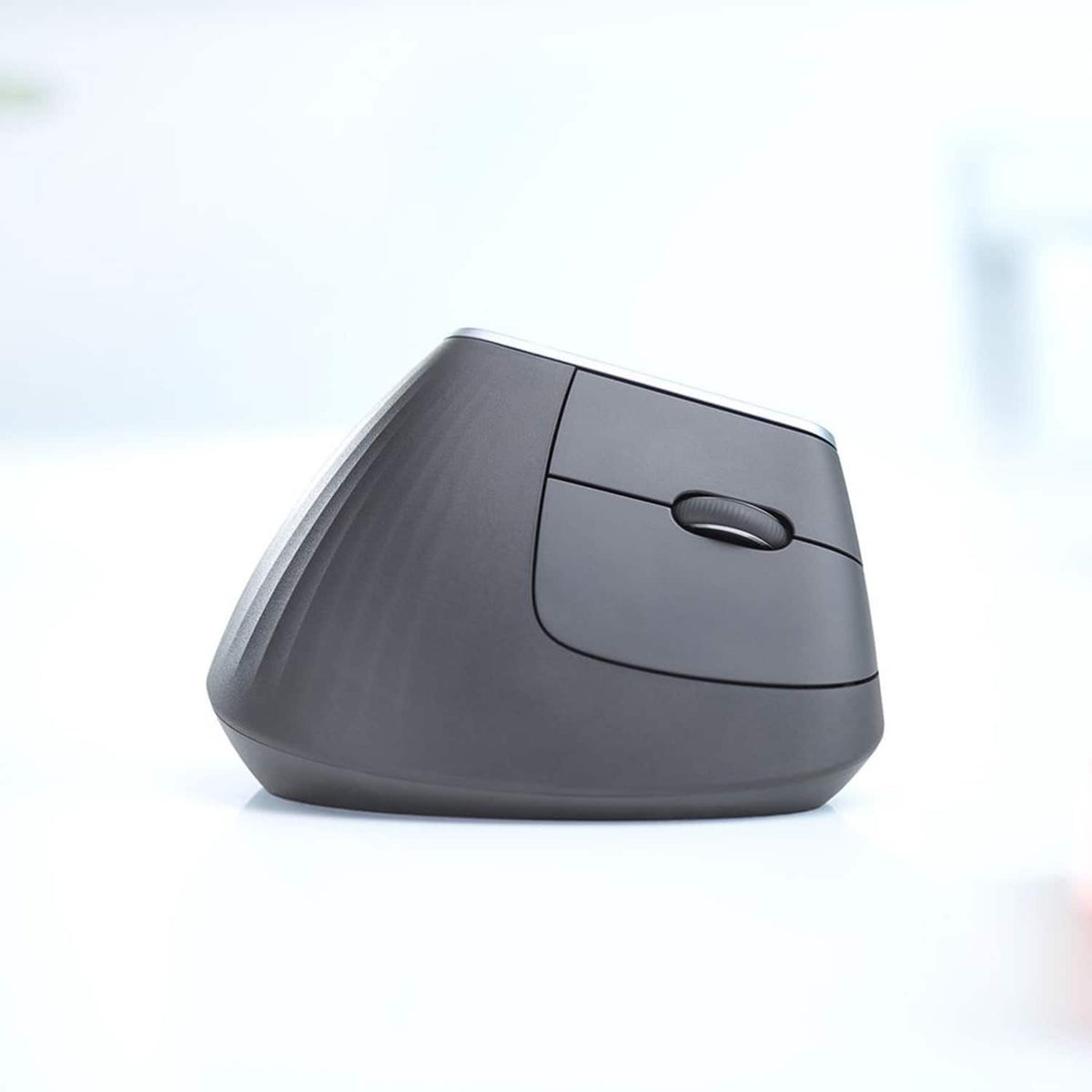 Logitech - MX Vertical Advanced Wireless Optical Ergonomic Mouse with USB and Bluetooth Connection - Wireless - Graphite