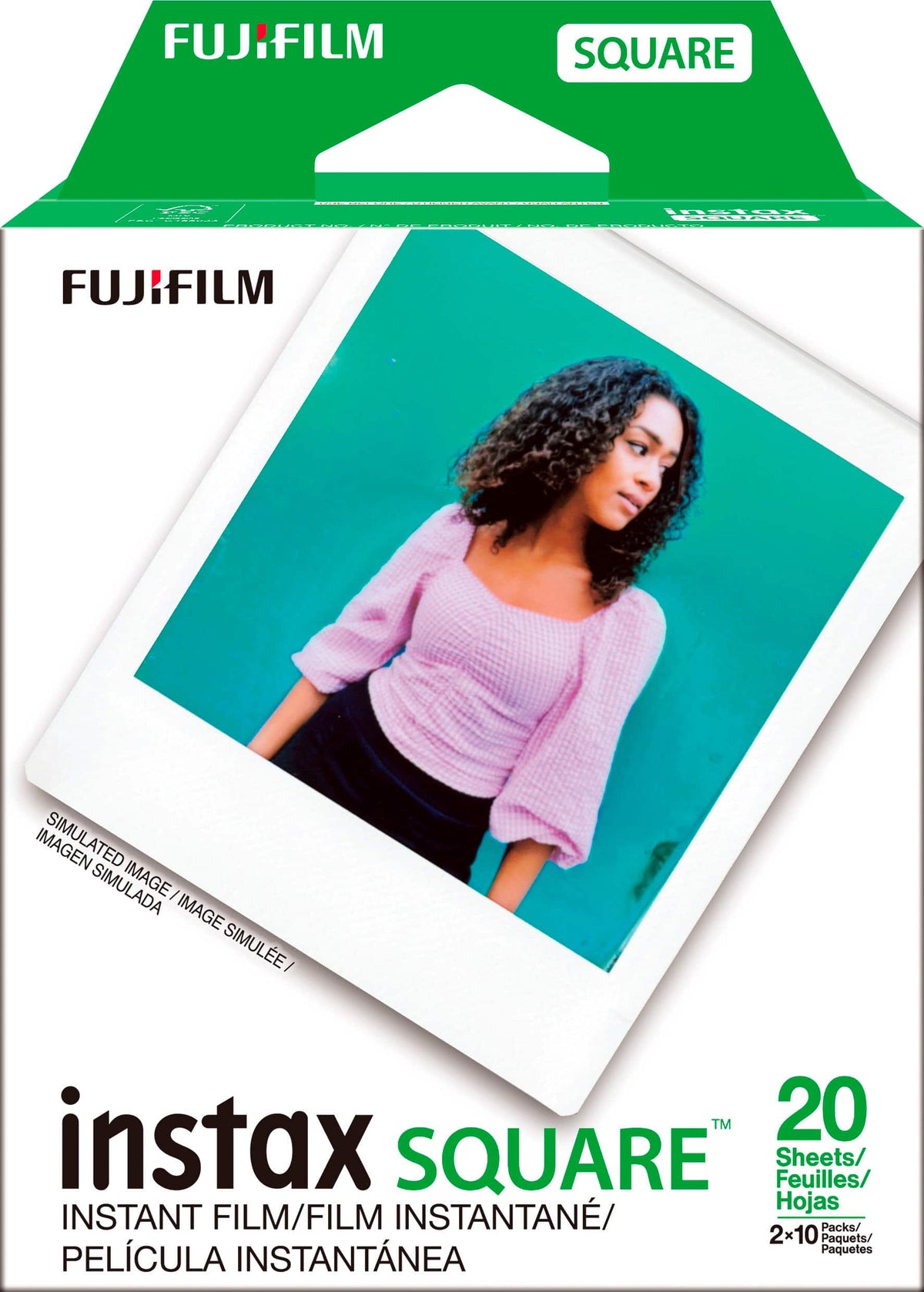 Fujifilm - instax SQUARE Instant Film Twin Pack - White Frame