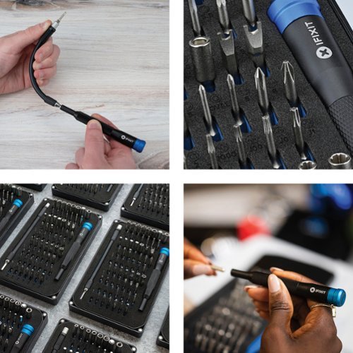 iFixit - Mako 64-Bit Driver Kit - Black/Blue