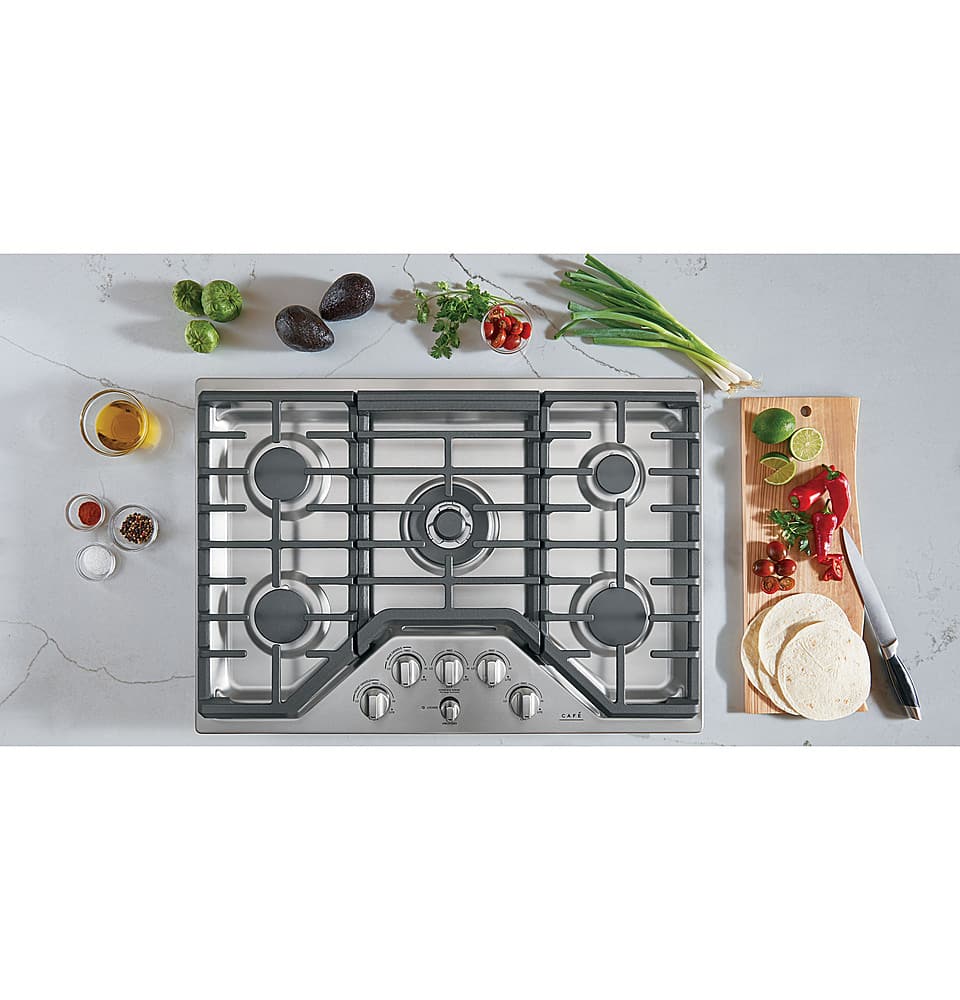 Café - 30" Gas Cooktop - Stainless Steel