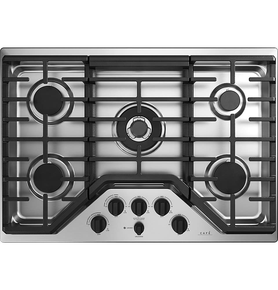 Café - 30" Gas Cooktop - Stainless Steel