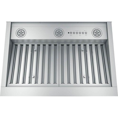 GE - 28 inches - Externally Vented & Recirculating - Range Hood Insert - Stainless Steel