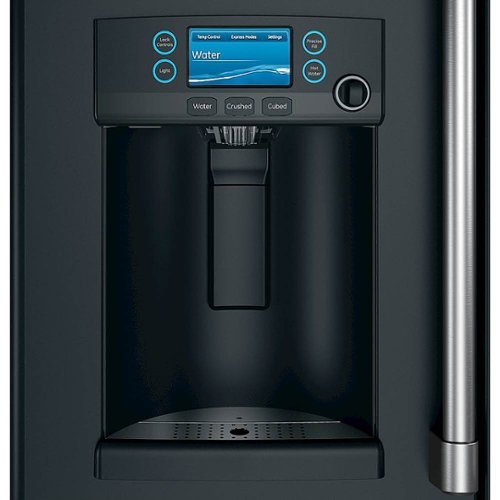 Café - 36 in. Wide 27.8 Cu. Ft. French Door Smart Refrigerator with Hot Water Dispenser, Customizable - Matte Black