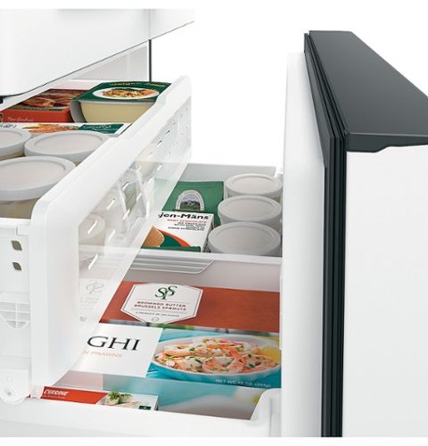 Café - 36 in. Wide 27.8 Cu. Ft. French Door Smart Refrigerator with Hot Water Dispenser with Adjustible Hot Water Dispenser - Matte White