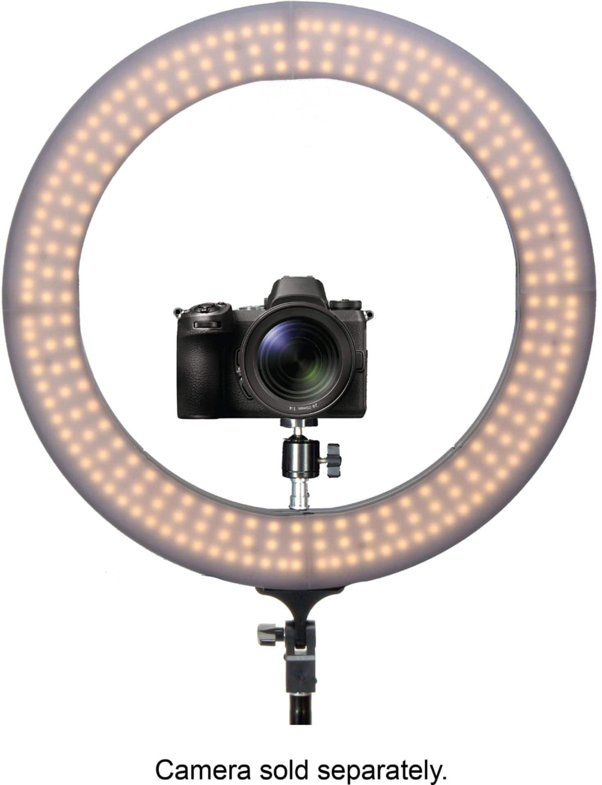 Sunpak - LED 448 19" Bi-Color Ring Light Kit - Black