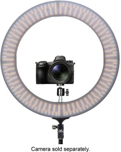 Sunpak - LED 448 19" Bi-Color Ring Light Kit - Black