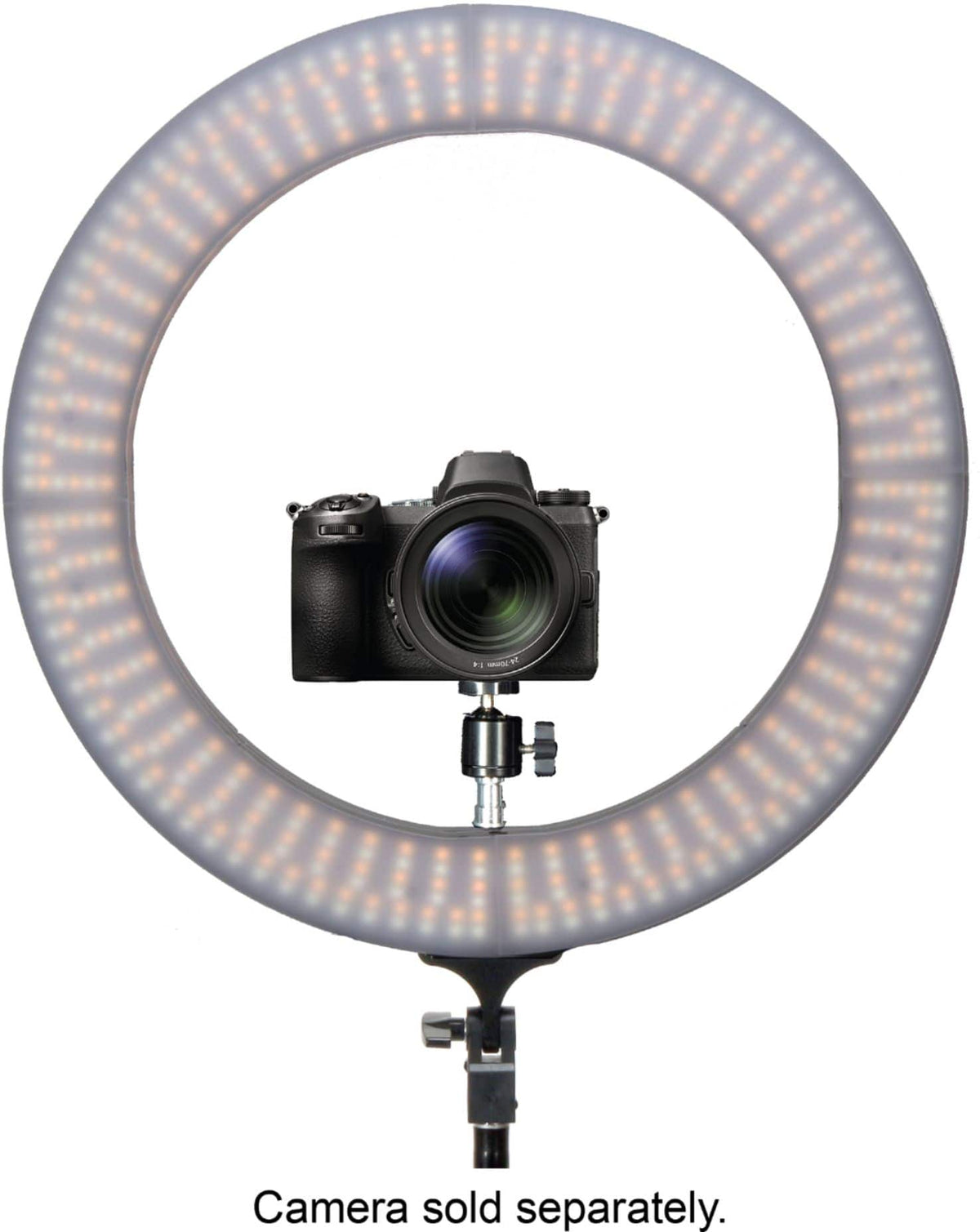 Sunpak - LED 448 19" Bi-Color Ring Light Kit - Black