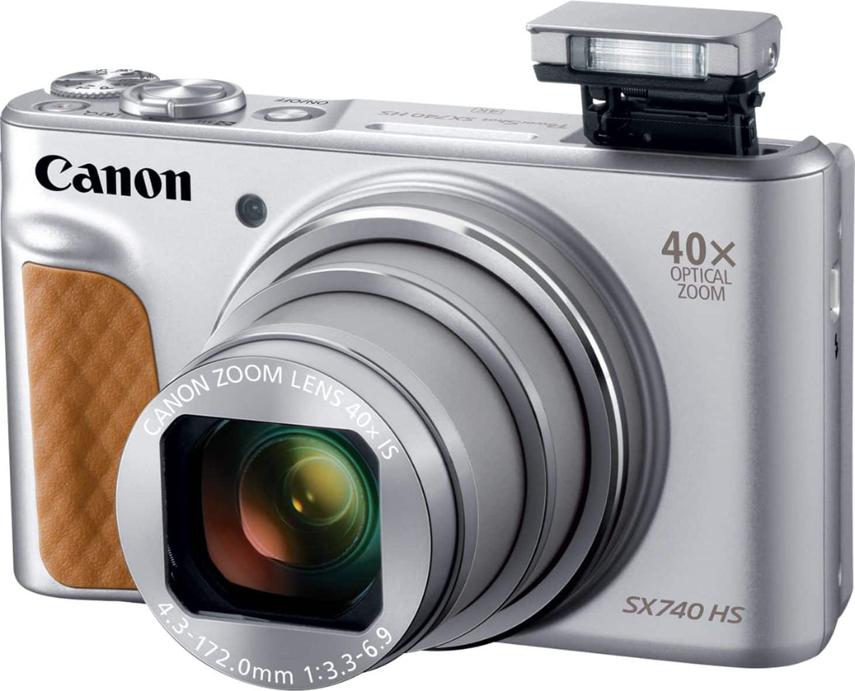 Canon - PowerShot SX740 HS 20.3-Megapixel Digital Camera - Silver