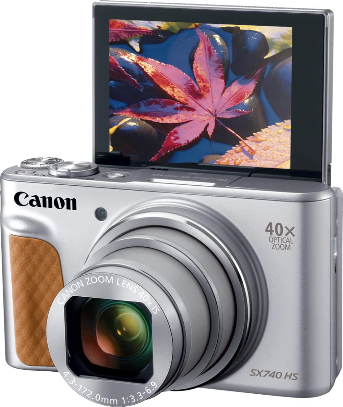 Canon - PowerShot SX740 HS 20.3-Megapixel Digital Camera - Silver