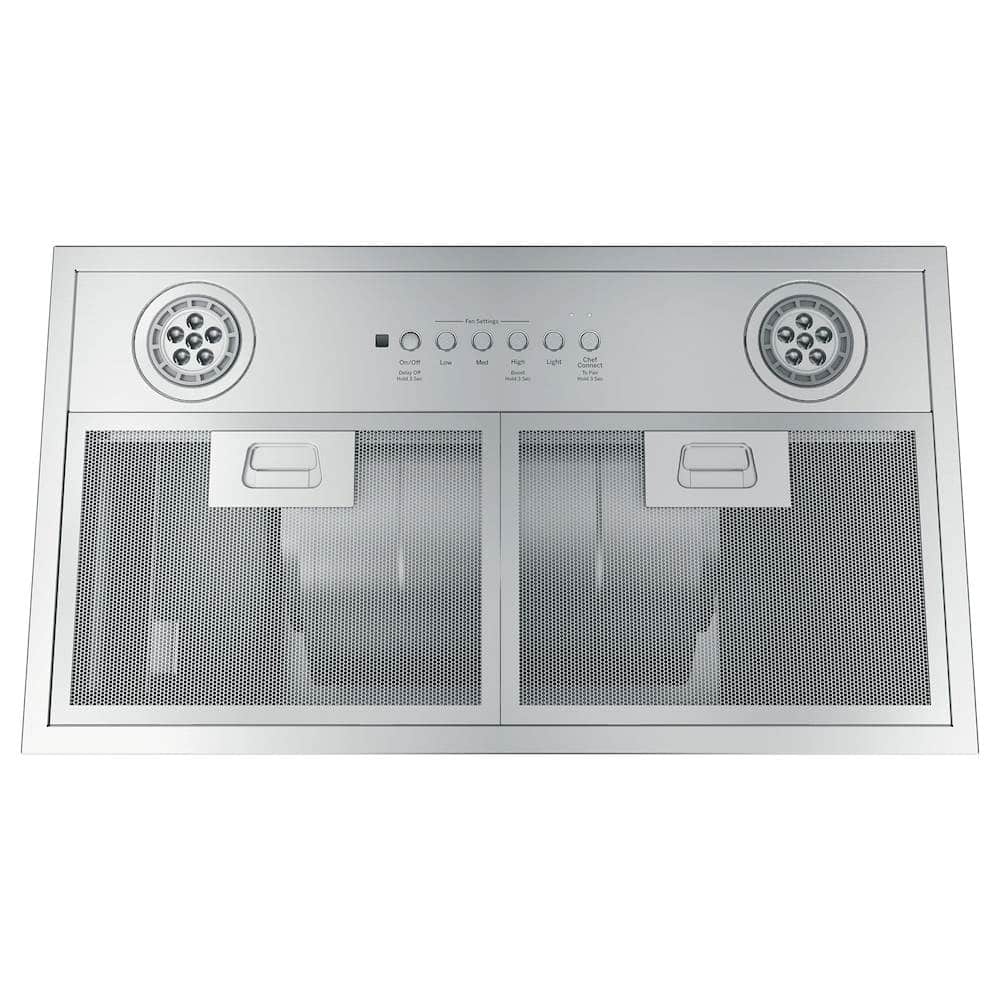 GE - 20 inches - Externally Vented & Recirculating - Range Hood Insert - Stainless Steel