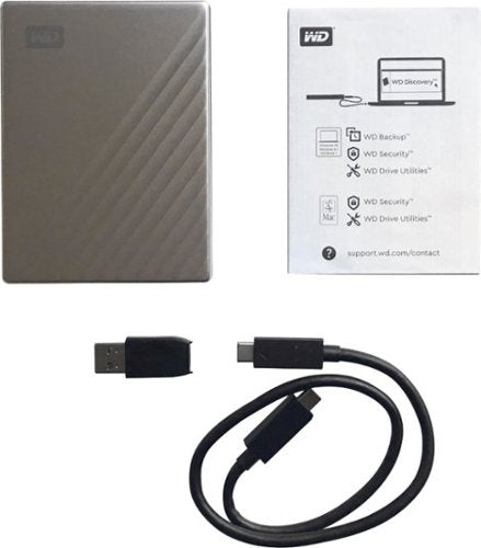 WD - My Passport Ultra 2TB External USB 3.0 Portable Hard Drive - Silver