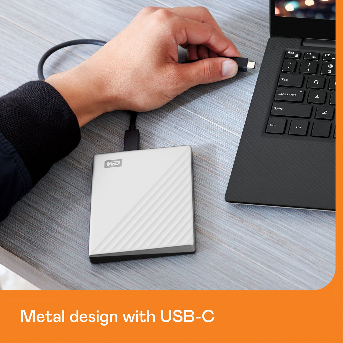 WD - My Passport Ultra 2TB External USB 3.0 Portable Hard Drive - Silver