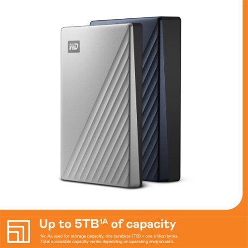 WD - My Passport Ultra 2TB External USB 3.0 Portable Hard Drive - Silver