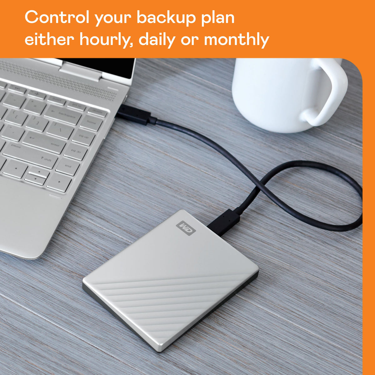 WD - My Passport Ultra 2TB External USB 3.0 Portable Hard Drive - Silver