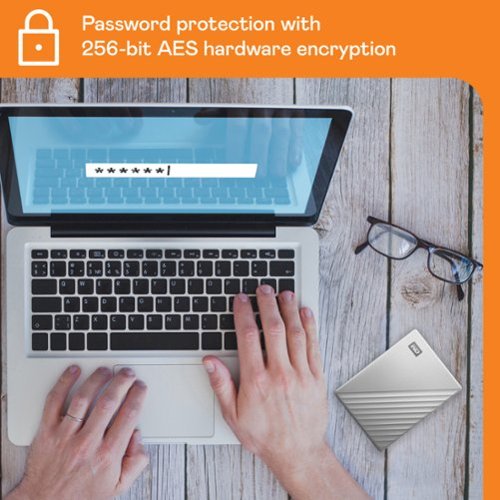 WD - My Passport Ultra 2TB External USB 3.0 Portable Hard Drive - Silver