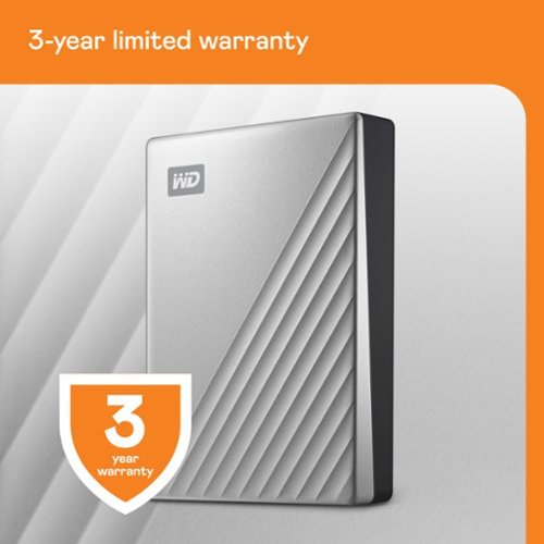 WD - My Passport Ultra 2TB External USB 3.0 Portable Hard Drive - Silver