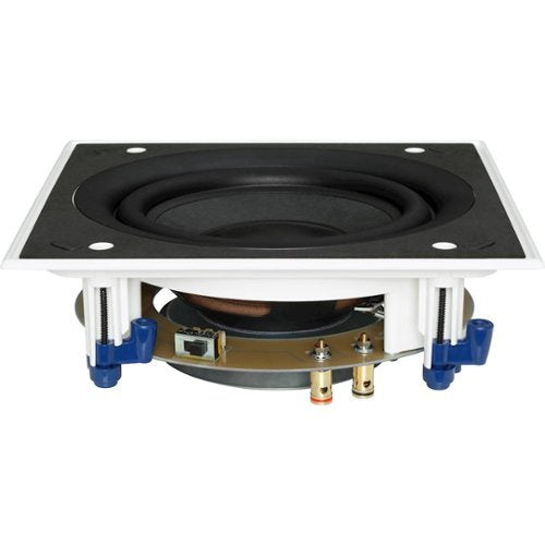 KEF - CI200QSB-THX In-Wall Subwoofer (PAIR) - White