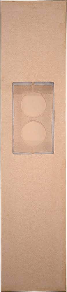 Sonance - LARGE RECTANGLE ACOUSTIC ENCLOSURE - Enclosure for Select 8" Speakers (Each) - Unfinished Wood