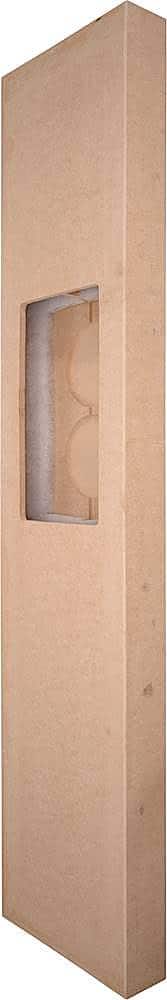 Sonance - LARGE RECTANGLE ACOUSTIC ENCLOSURE - Enclosure for Select 8" Speakers (Each) - Unfinished Wood