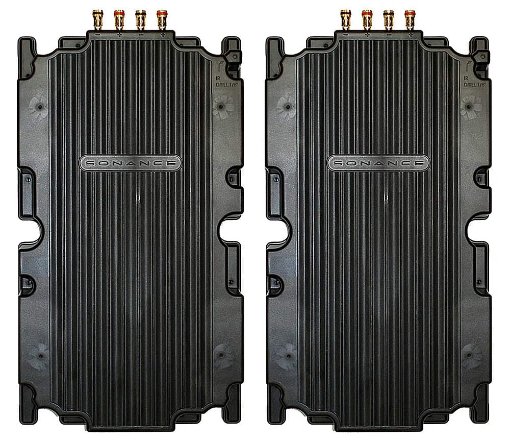 Sonance - LARGE RECTANGLE RETROFIT ENCLOSURE - Visual Performance 8" Enclosure for Select Speakers (2-Pack) - Black