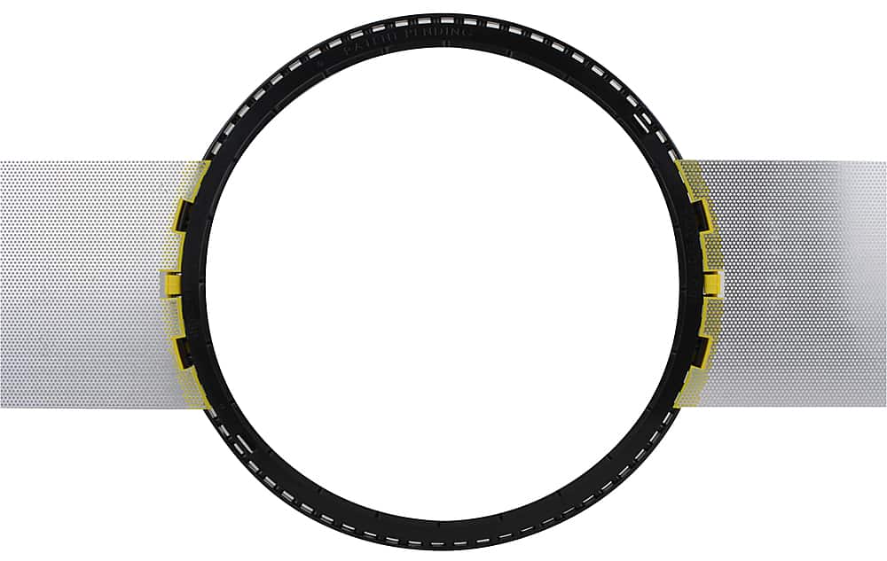 Sonance - MEDIUM ROUND FLEX BRACKET - Flex Bracket for Select 6.5" In-ceiling Speakers (10-Pack) - Black
